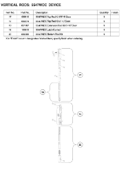 Vertical Rods: 5547WDC DEVICE